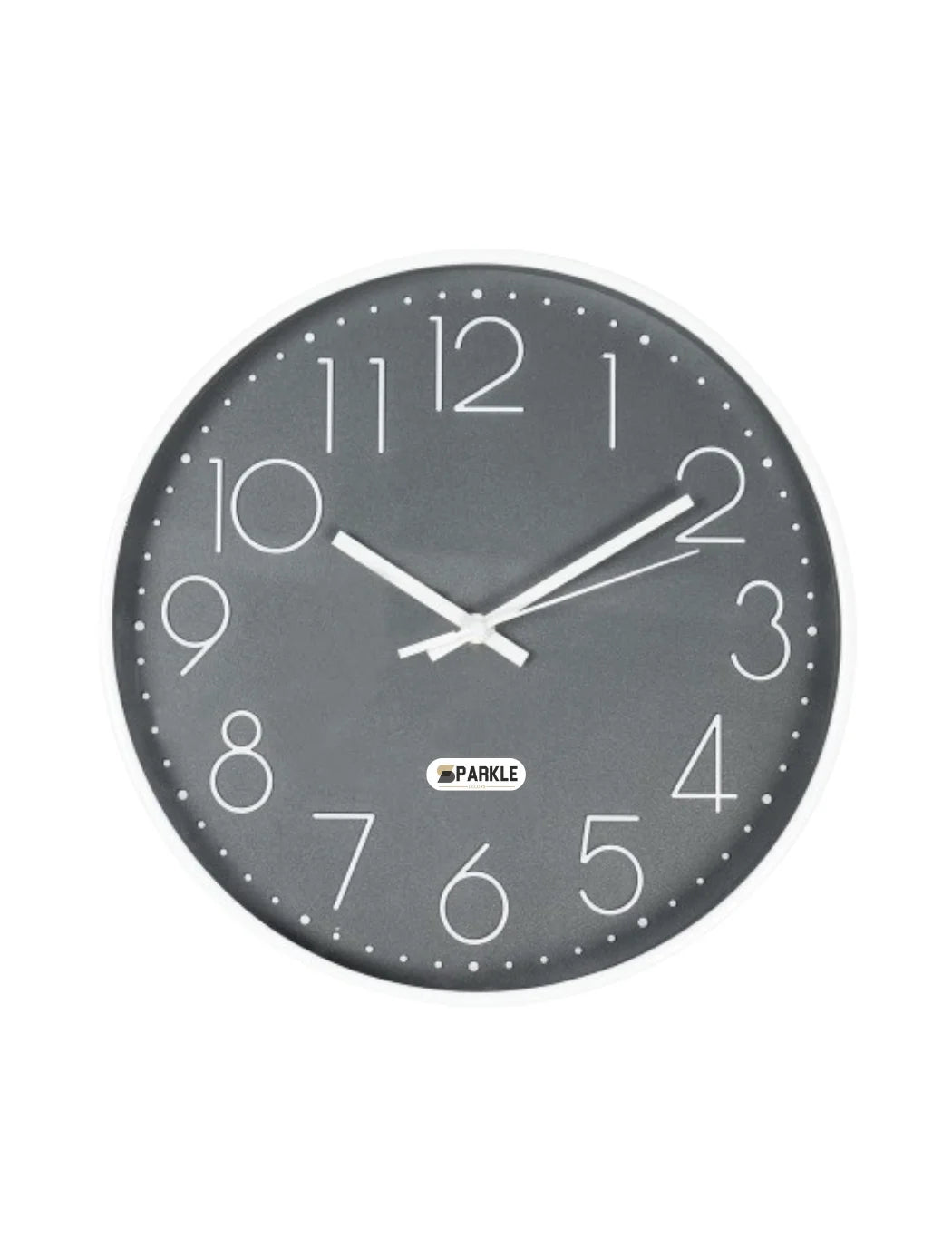 Modern Round Wall Clock 29cm – Silent Grey Minimalist Home Timepiece | Sparkle Decors UK